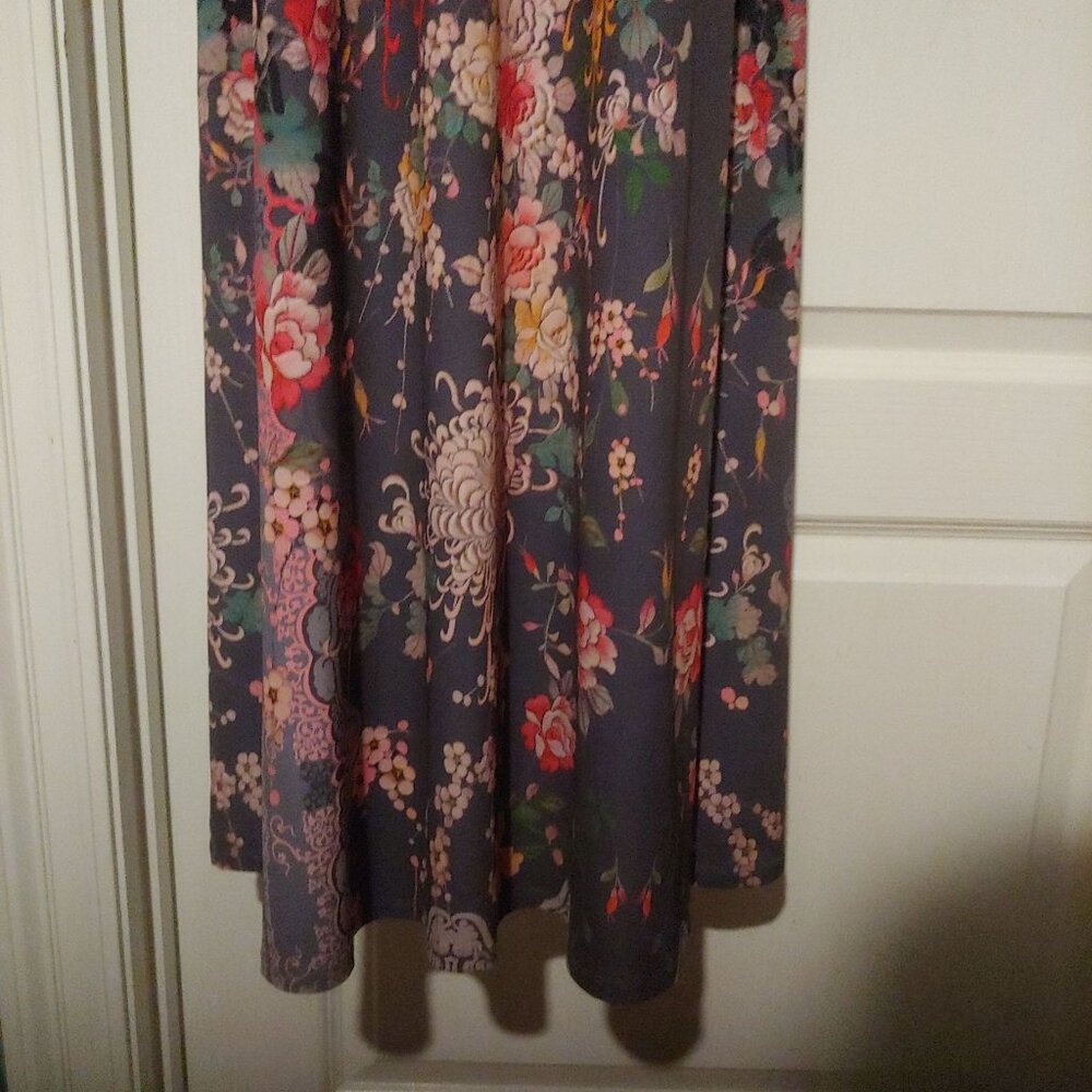 Johnny Was Maxi Sleeveless Floral Resort Beachy Mature Attractive Sexy Dress XS - Picture 8 of 14